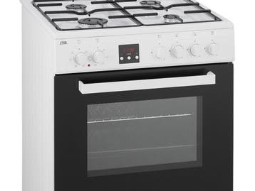 Etna FGV561WIT - Gas/Electro Fornuis - 4 Kookzones 65L Oven, Verzenden, Zo goed als nieuw