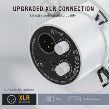 FIFINE K688 Dynamische XLR/USB Microfoon met Real-time Monit, Verzenden, Nieuw