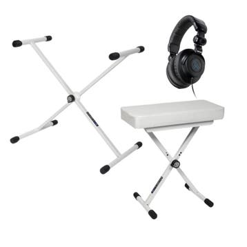 QUIKLOK KEYBUNDLE1-WH – Witte bundel met keyboardstandaard,, Ophalen of Verzenden, Nieuw