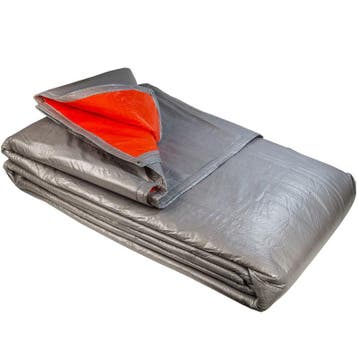 Isolatie dekzeil 4x6 foam 250gr oranje (3,66x6,10m), Ophalen of Verzenden, Nieuw, 15 m² of meer, Zeil
