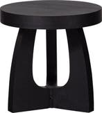 WOOOD Tala Bijzettafel - MDF Fineer - Zwart - 45x45x45 cm, Verzenden, Nieuw