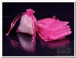 Cadeauzakje giftbag Organza Fuchsia 9x13 cm, Ophalen of Verzenden, Nieuw