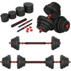 Dumbbell Set 40 kg | Composiet Zwart | Nieuw | Scherpe Prijs, Overige materialen, Overige typen, Ophalen of Verzenden, Armen