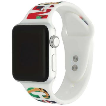 Apple Watch print bandje - siliconen - kerst - merry, Verzenden, Nieuw