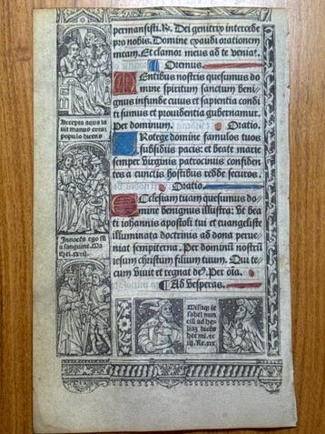 Paris, Antoine Verard - Printed Book of Hours on Vellum