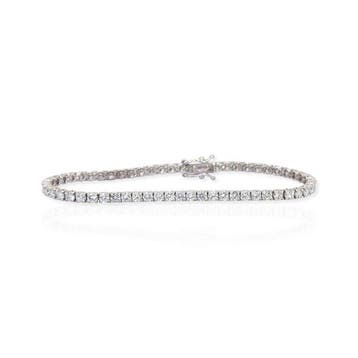 Tennis armband - 18 karaat Witgoud - 5.26ct. tw. Diamant