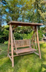 Schommelbank | Teakhout | Gratis bezorging! |, Tuin en Terras, Ophalen of Verzenden, Nieuw, Teakhout, Schommelbank