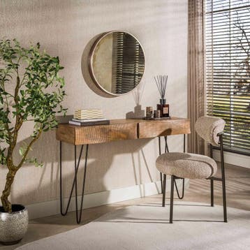 *WOONWINKEL* Haltafel Mangohout Met Golvend Front, Verzenden, Nieuw