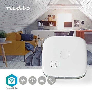 Rookmelder 10 Jaar sensor - Koppelbaar - EN 14604 - Wit - Ne, Verzenden, Zo goed als nieuw