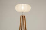 Rietveld Vloerlampen - Bruin, Beige - Stof, Hout, Verzenden, Nieuw