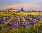 R. Vincent (1954) - Lavandes à Valensole en Provence oeuvre