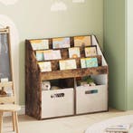 vidaXL Kinderen Boekenkast Gerookt eiken 72,5 x 29,5 x 69 cm, Huis en Inrichting, Woonaccessoires | Krantenbakken en Lectuurbakken