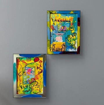 David Harianna (1978) - Esclusive 2 X Opere dArte Pop Art, Nieuw