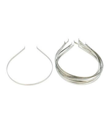 DIY Haarband Diadeem 0,5 cm – Metaal – Zilver – Set van 10, Nieuw