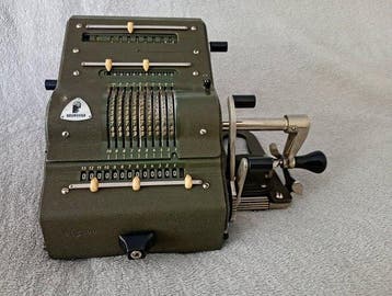 Brunsviga 13RK - Rekenmachine - 1950-1960, Antiek en Kunst
