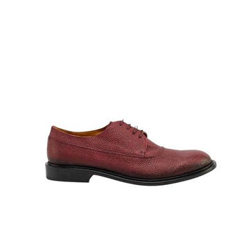 TESTONI - 8 UK - 42 IT - Lucca Derby Shoes Caviar Calf, Nieuw