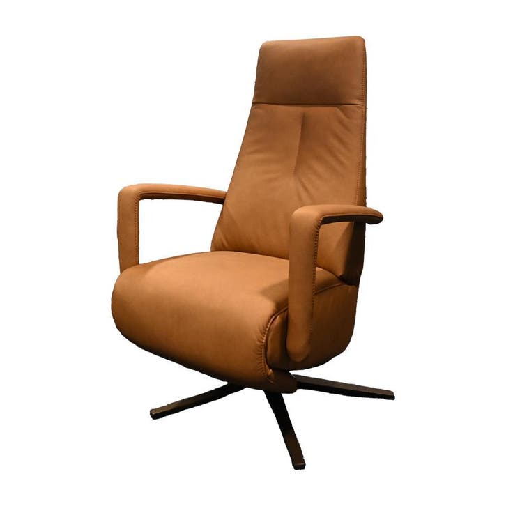 Sta op stoel Carrera in vol leder met Showroomkorting!, Huis en Inrichting, Fauteuils, 50 tot 75 cm, Minder dan 75 cm, Nieuw, Leer