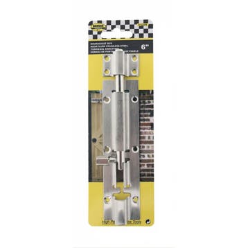 Benson RVS deurschuif voor hangslot - 150 x 38 mm - duurz..., Doe-het-zelf en Verbouw, IJzerwaren en Bevestigingsmiddelen, Ophalen of Verzenden