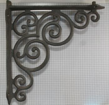 Plankdrager rustiek ijzer onbehandeld 265 x 252 mm, Verzenden, Nieuw
