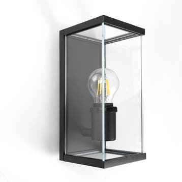 Toledo Muurlamp Zwart Buitenverlichting Strak &amp; modern, Tuin en Terras, Verzenden, Wandlamp, 50 tot 250 watt, Nieuw