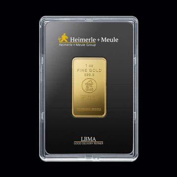 1 Troy Ounce - Goud .999 - Heimerle + Meule - Verzegeld