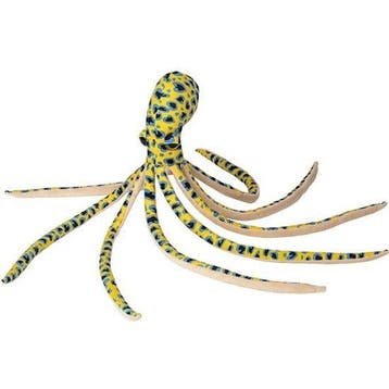 Nature Planet pluche gele octopus - 55 cm - knuffel, Kinderen en Baby's, Speelgoed | Knuffels en Pluche, Verzenden, Nieuw