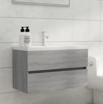 Opbergkast Badkamer 80x38,5x45 cm – Stijlvol Houtcomposiet, Verzenden, Nieuw