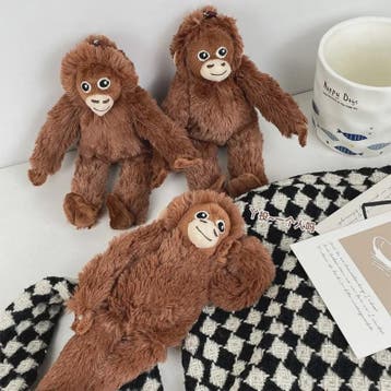 Schattige Aap Pluche Hanger - Gorilla Knuffel voor Rugzak &