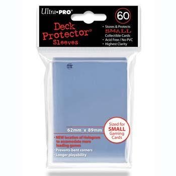 60 Card Sleeves Small Clear, Verzenden, Nieuw