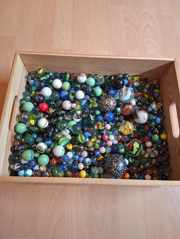 Marble - Knikkers 9.2 kg. Glazen Knikkers / Marbles -
