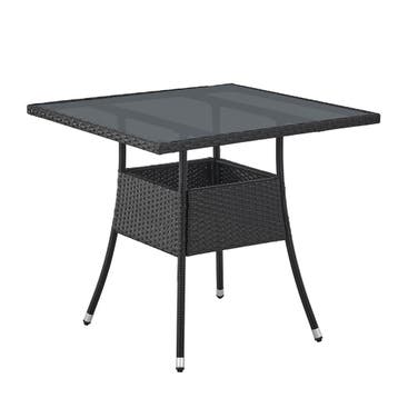 Polyrotan Tuintafel / Bijzettafel / Balkontafel Yoro - Vierk, Tuin en Terras, Tuintafels, Verzenden, Nieuw