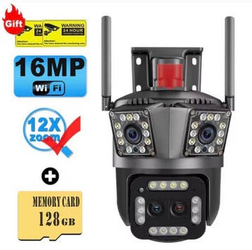 Outdoor beveiliging camera WIFI 16MP 12x Zoom 128GB, Overige merken, Gebruikt, Full HD, Ophalen of Verzenden