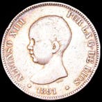 Spanje. Alfonso XIII. 5 Pesetas Acuñada en la ceca de