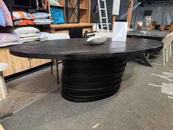 Massief mangohouten eettafel SUPERGOEDKOOP!, Ophalen, Vijf personen of meer, Ovaal, Nieuw