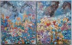 Katarzyna Zbek - Wiosennie DYPTYK, Antiek en Kunst, Kunst | Schilderijen | Klassiek