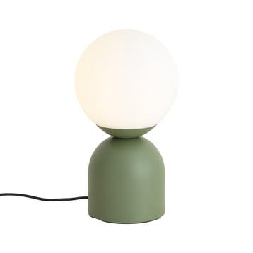 Hotel chique tafellamp groen met opaal glas - Pallon Trend, Huis en Inrichting, Verzenden, Nieuw