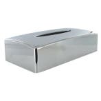 Facial tissue box houder chrome kunststof, Verzenden
