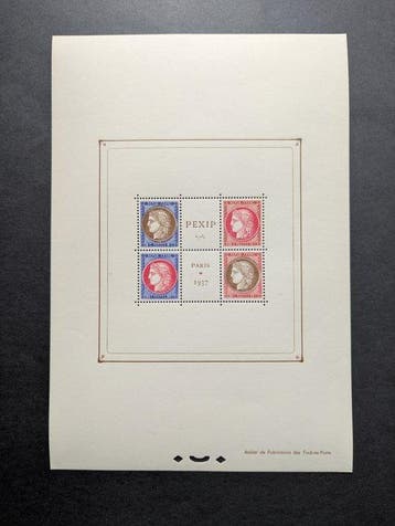 Frankrijk 1937 - Parijse filatelie-expositie - Prachtig -, Gestempeld