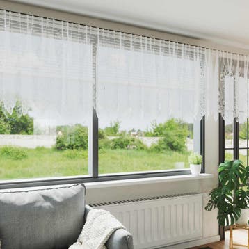 vidaXL Kantgordijn Wit 100x750cm Polyester, Huis en Inrichting, Verzenden, Nieuw, Wit