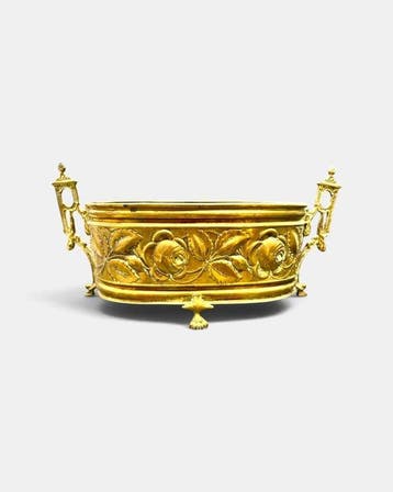 Jardinière - Messing - Art Nouveau-stijl, Antiek en Kunst, Curiosa en Brocante