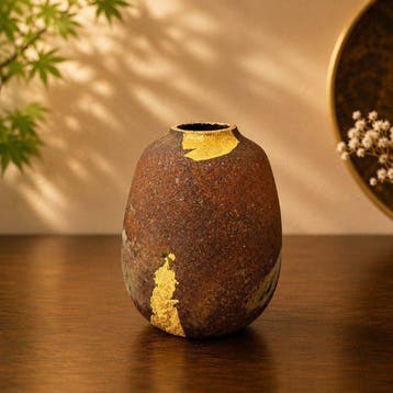 Vaas - Keramiek, Goud - Japan - Kutani-porselein vaas met