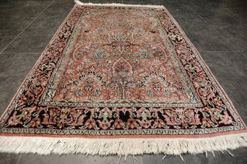 Kasjmier zijde - Tapijt - 118 cm - 82 cm - zijden tapijt, Huis en Inrichting, Stoffering | Tapijten en Kleden, Nieuw