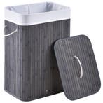 Bamboe Wasmand Curly - 72 L - Grijs - Uitneembare Waszak, Verzenden, Nieuw