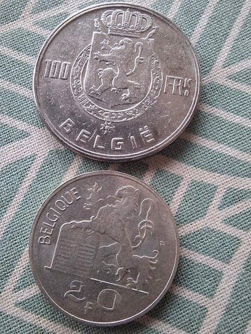 België. Franc 1949/1978, 2 Coin + 1 FDC set (Zonder, Postzegels en Munten, Munten | Nederland