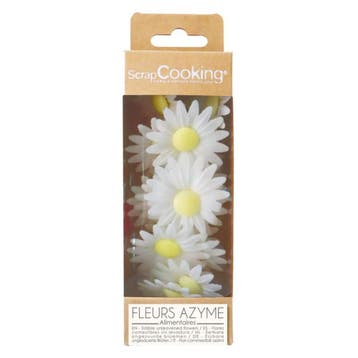 ScrapCooking Ouwel Decoratie Bloemen Witte Dahlias 18st., Verzenden, Nieuw