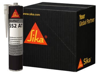 Sika Industrie Sikaflex 552 at 12 stuks, 300 ml, zwart,, Verzenden, Nieuw