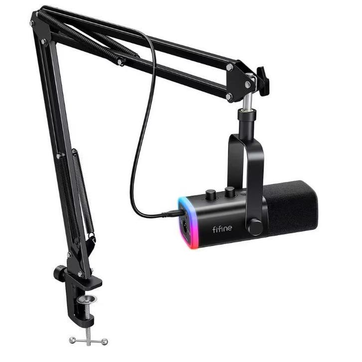 USB/XLR Microfoon met Arm RGB Gaming Streaming Set, Muziek en Instrumenten, Microfoons, Nieuw, Verzenden