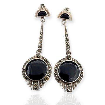 Zilver - Oorbellen - Art Deco