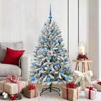 vidaXL Kunstkerstboom met 150 LED Groen en Wit 150 cm PVC en, Verzenden, Nieuw