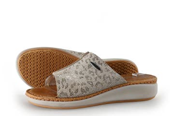 Fly Flot Slippers in maat 40 Beige, Slippers, Verzenden, Beige, Zo goed als nieuw